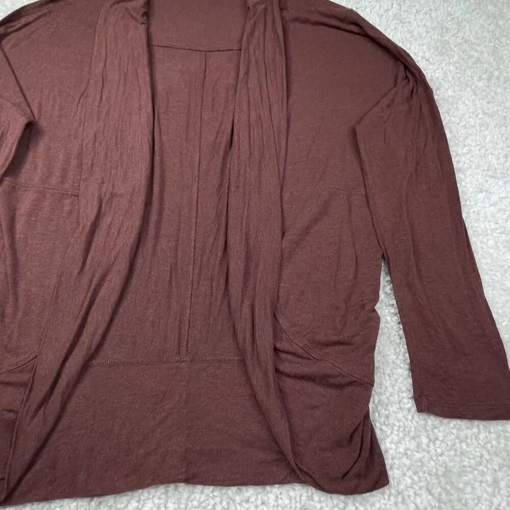 Prana Foundation Munra Wrap Cardigan Sweater Brown Womens XL